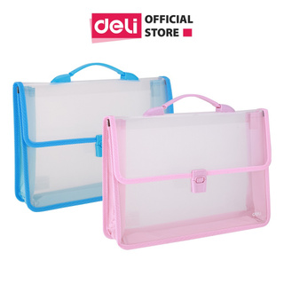 Cặp/bìa 2 ngăn deli b50232 trong
