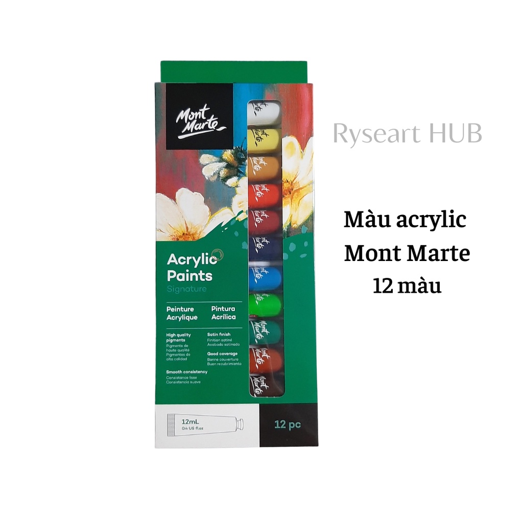 MÀU ACRYLIC MONT MARTE SIGNATURE 12/24 MÀU TUÝP 12ML