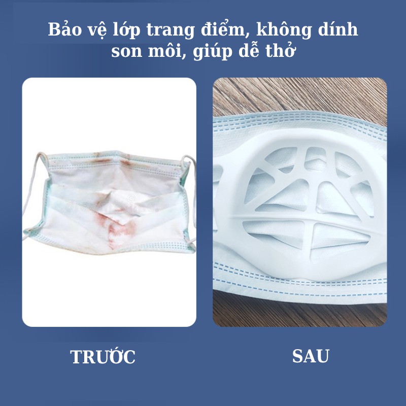 [RẺ VÔ ĐỊCH]Miếng Đệm Lót Khẩu Trang Bằng Silicon Giúp Dễ Thở, Không Dính Son | BigBuy360 - bigbuy360.vn