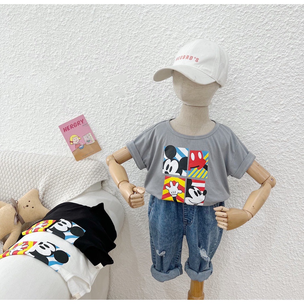 Áo thun cộc tay mickey bé trai 2 3 4 5 6 tuổi MINTSCLOSET Mint's Closet - AR8405