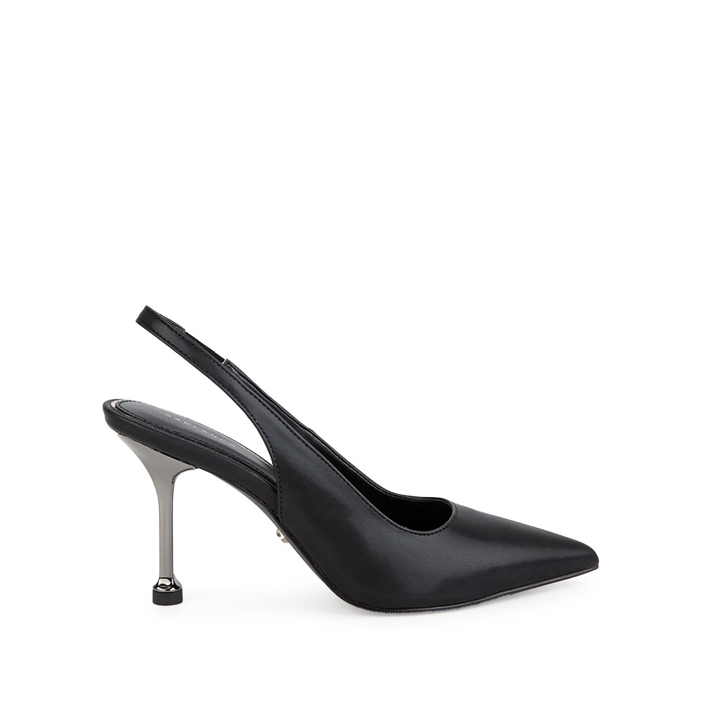 Giày sandal cao gót mũi nhọn gót mạ ánh bạc cao 8cm - Sablanca 5050SN0132