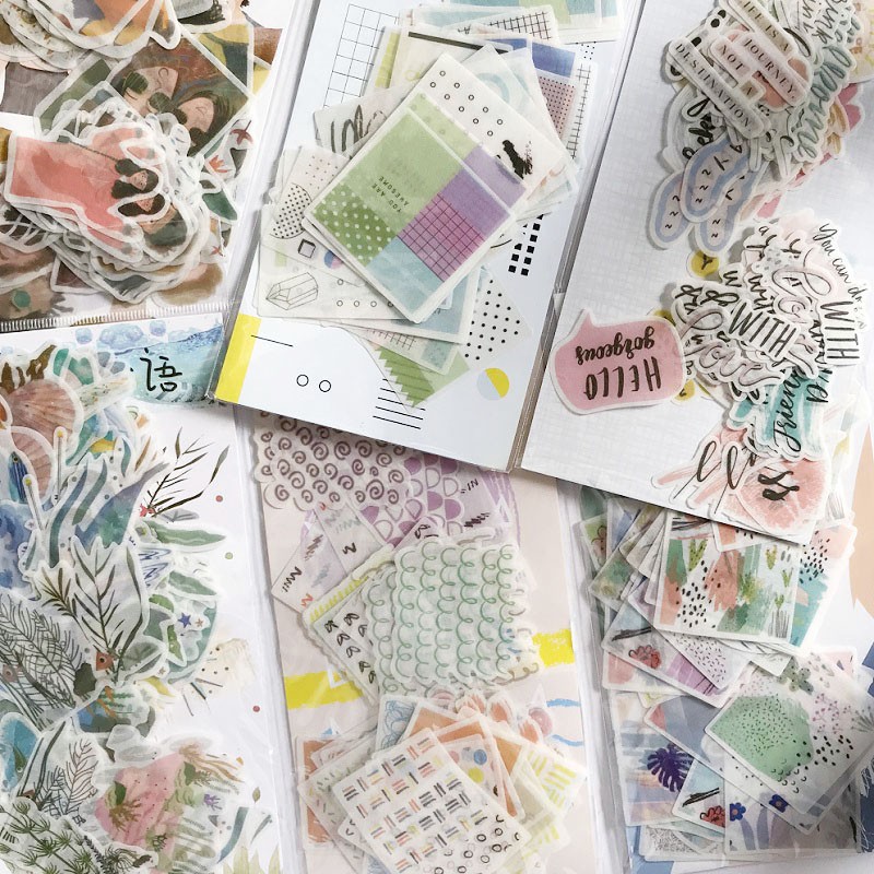 Gói 60 sticker giấy SG6001 Gachini