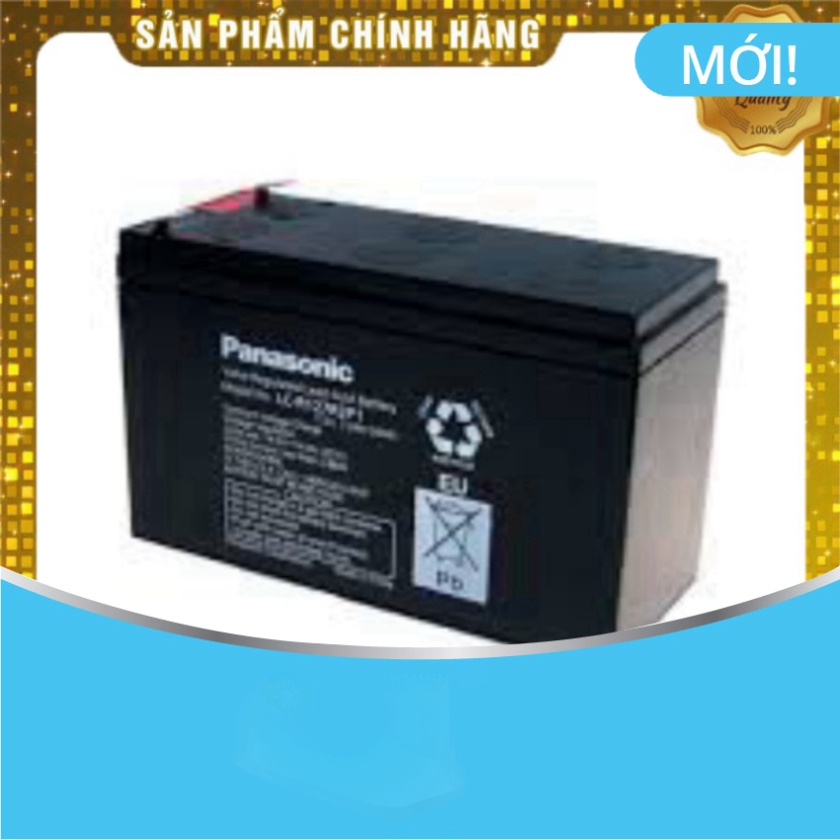 Bình ắc quy khô PANASONIC,APOLO 12v-12AH(Chuyển loa kéo di dong ,bảo hành 2 tháng)