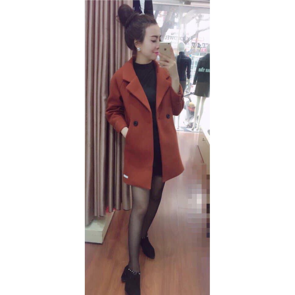 Áo dạ cao cấp nâu tây