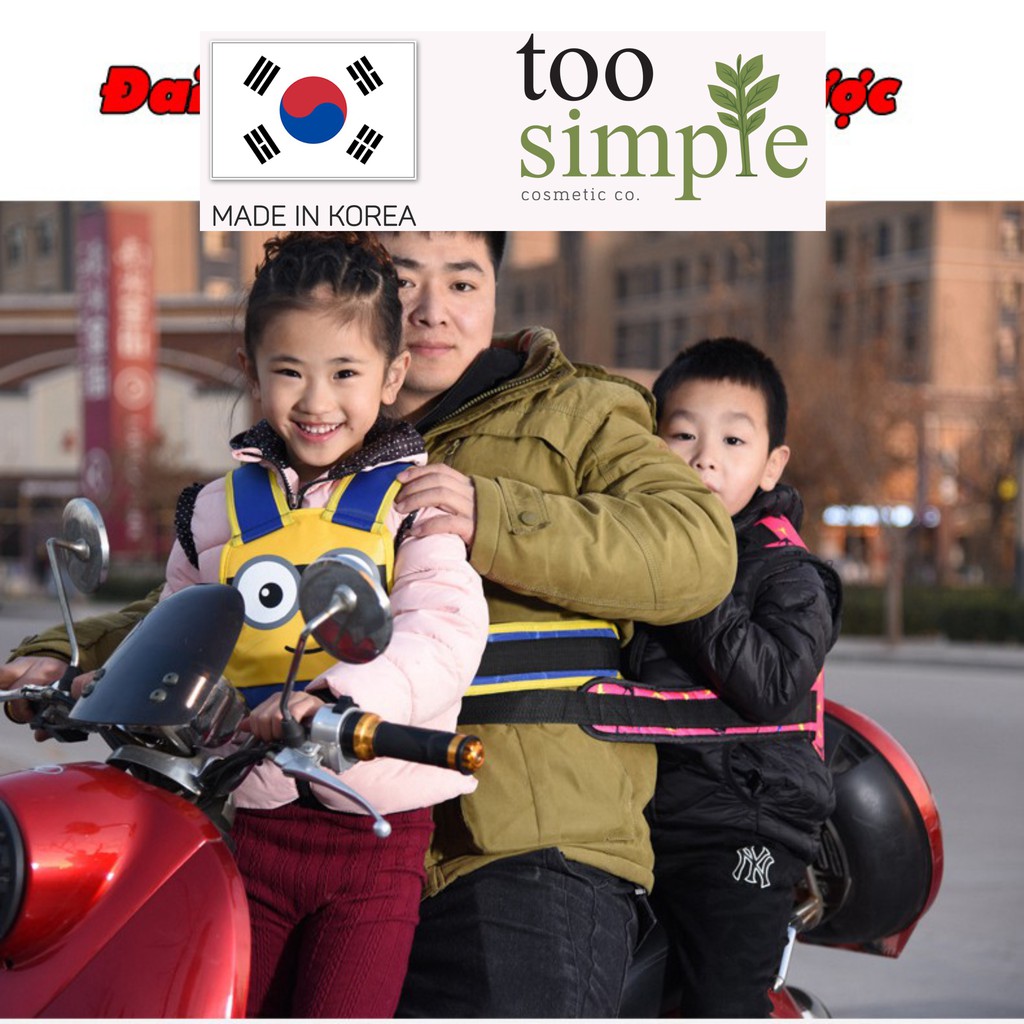 [TooSimple] Đai đi xe máy cho bé 1-10 tuổi Dodoto, đeo vai, thắt lưng, đai ngực, Kiki shop