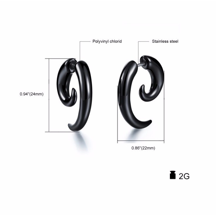 Bông Tai Nam Chất Liệu Titan Cao Cấp TT 0863 - 1 cặp