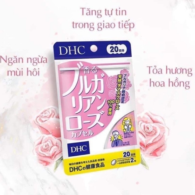 Viên Uống Thơm Cơ Thể DHC Tinh Dầu Hoa Hồng