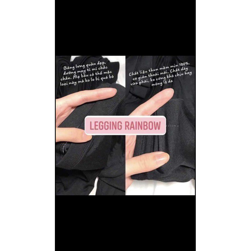 Legging lửng qua gối hàng chuẩn Rainbow Thái Lan Freesize