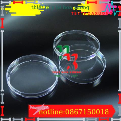 Thùng 500 Đĩa Petri Nhựa 90x15mm (10 cái/gói)
