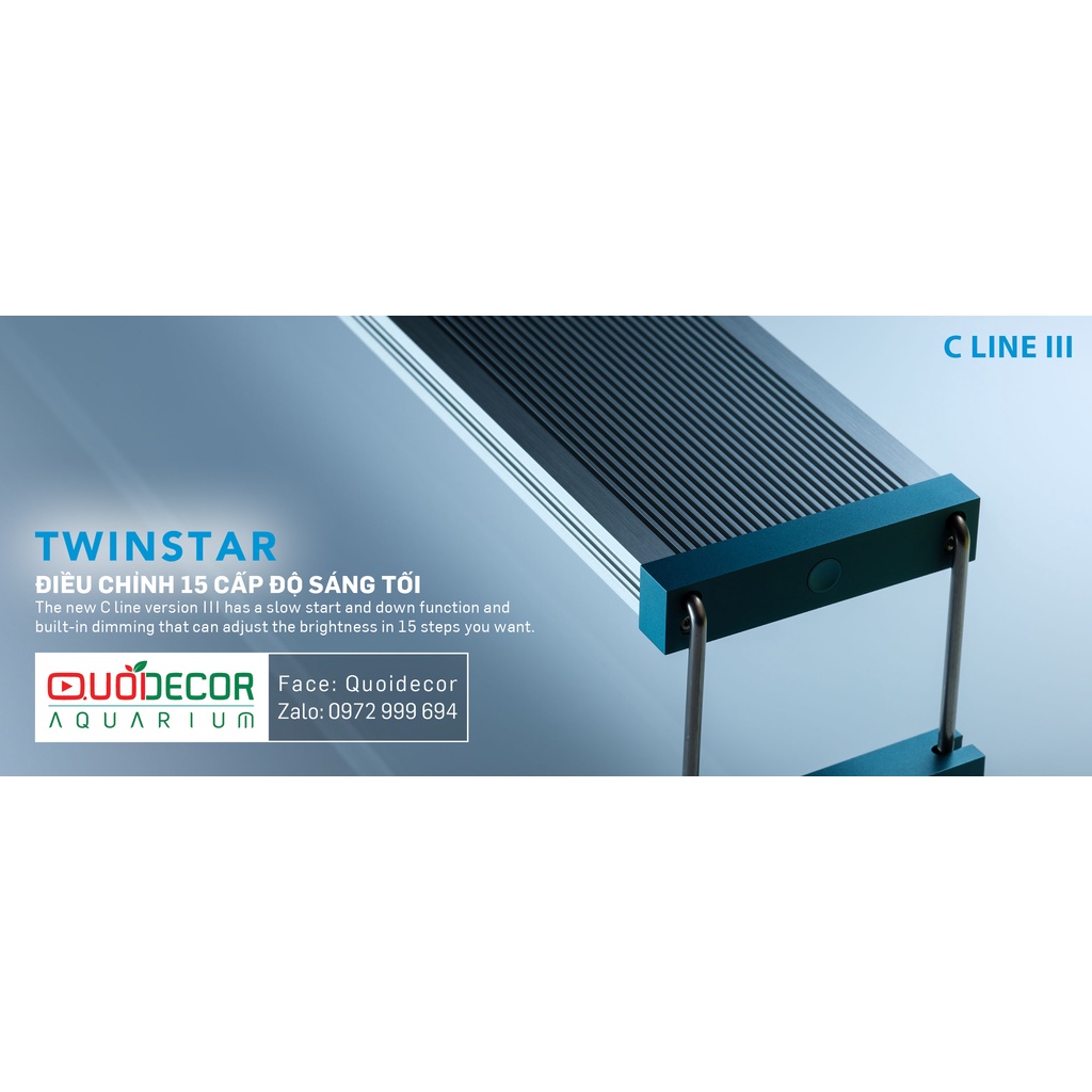 Đèn Twinstar RGB C Line III | Twinstar 600C III | đèn led RGB chuyên dụng cho bể thủy sinh cá cảnh