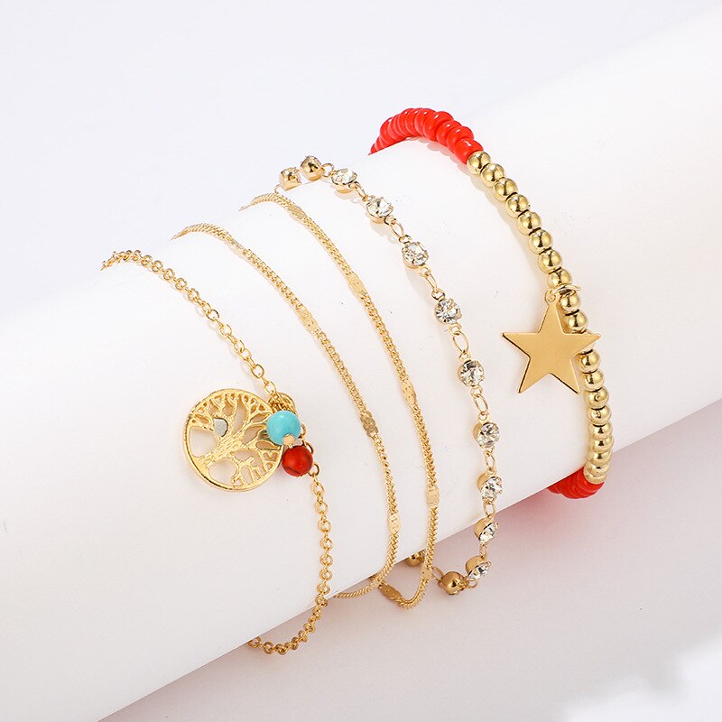 Set Shell Pendant Chain Anklet Ladies Accessories Charm Anklet | BigBuy360 - bigbuy360.vn