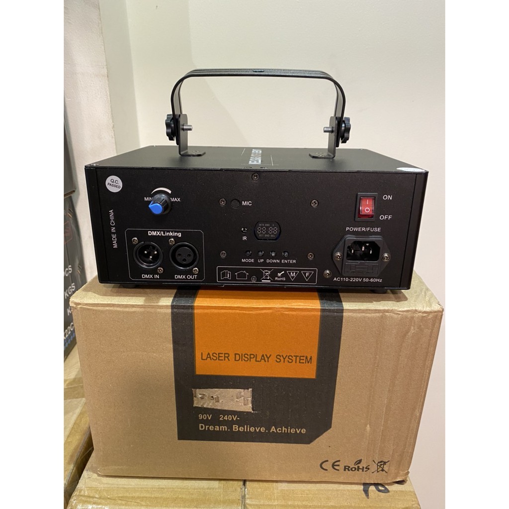 ĐÈN LASER RGB 2021-ĐÈN CHIẾU HÌNH 7 MÀU DÙNG CHO PHÒNG BAY