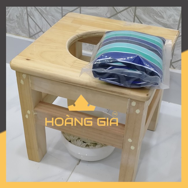 Ghế xông hơi bà đẻ xông vùng kín gỗ thông cao cấp và váy xông vùng kín