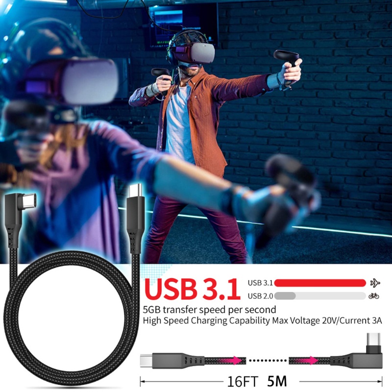 Cáp Sạc Nhanh Truyền Dữ Liệu Tốc Độ Cao Cho Oculus Quest 2
