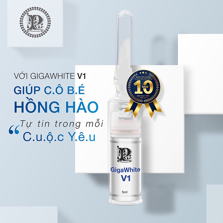 Kem Hồng Vùng Kín Nuwhite V1 5ml, Kem Làm Hồng Cô Bé V1 Nuwhite Gigawhite Mibiti Prudente Khử Thâm Sắc Tố Da Hồng Hào