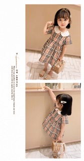 Váy bbr cổ trắng