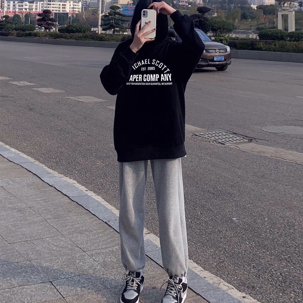 Set áo Hoodies Có Nón Dài Tay + Quần Legging Thời Trang Nữ