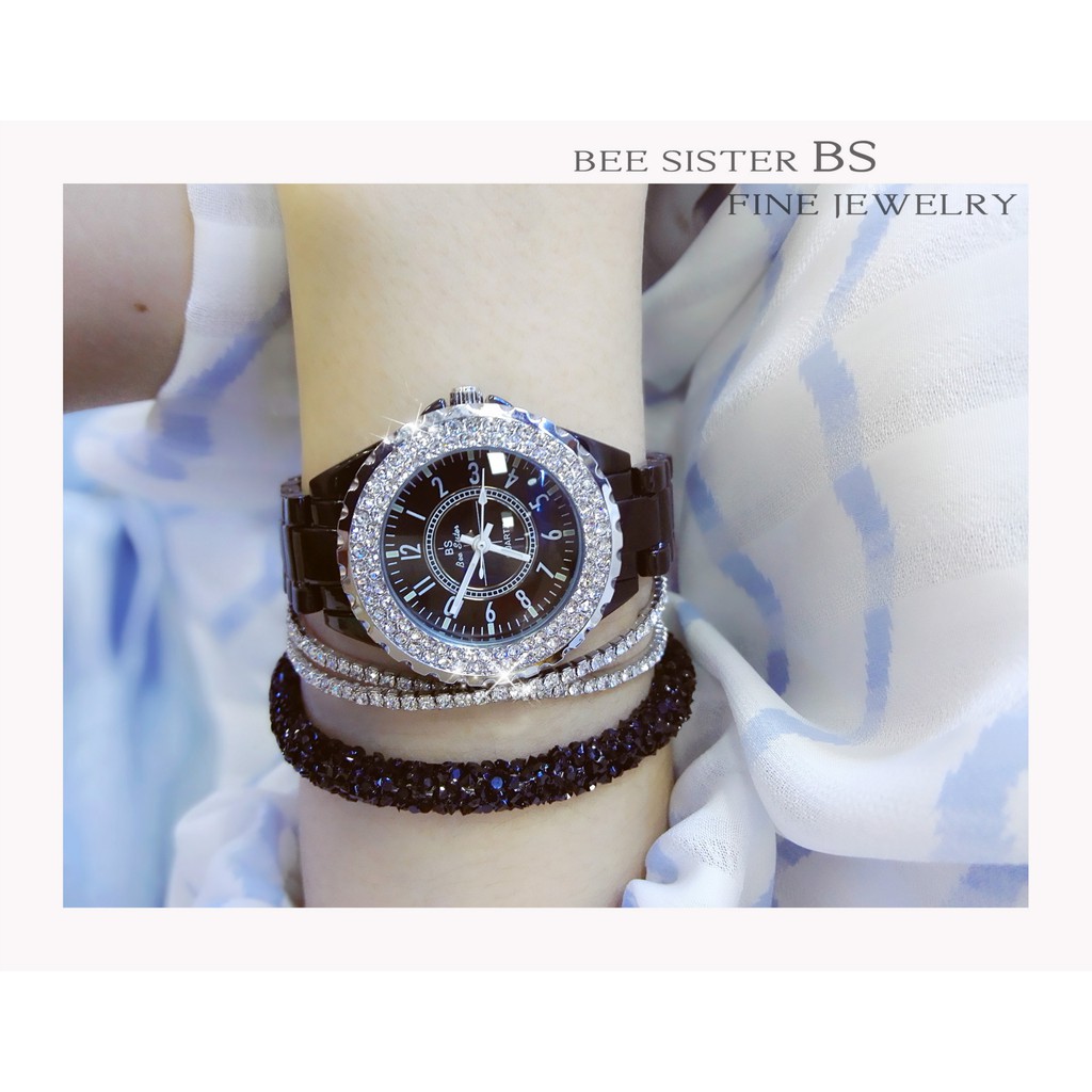 Đồng Hồ Nữ BEESITER 0280 Dây Nhựa Cao Cấp Chính Hãng