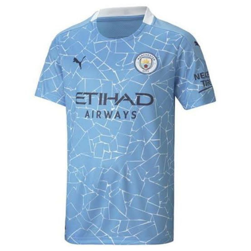 Áo Thun Bóng Đá Đội Manchester City Home 2020 2021