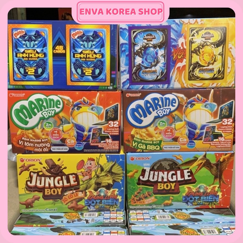 COMBO 10 HỘP BÁNH CÁ MARINE BOY 35g - Mix vị