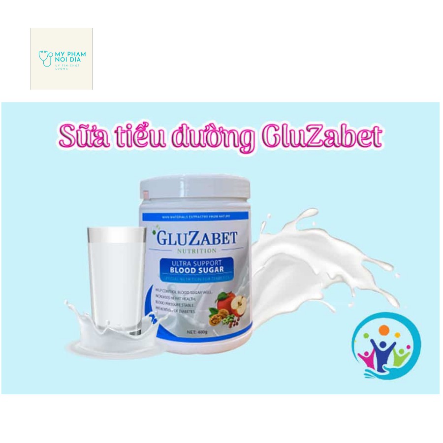 Sữa tiểu đường Gluzabet 400g ổn định đường huyết, ăn ngon ngủ ngon cho mọi người