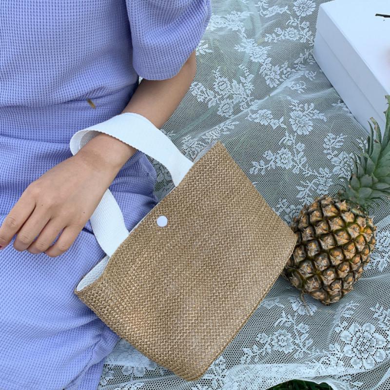 Túi Xách Đan Lát Thiết Kế Xinh Xắn Cho Nữ