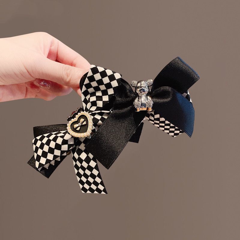 Kẹp Tóc Nơ Lớn Thời Trang Mùa Thu Cao Cấp Cho Nữ