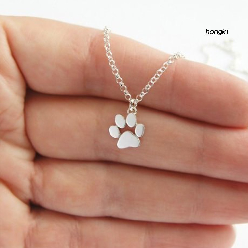vòng cổ Mặt Hình Dấu Chân Cún Dễ Thương Thời Trang Dành Cho Nữ