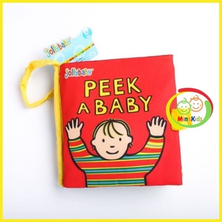 Sách Vải Tương Tác Peek A Baby Ú Òa Lật Dở Hãng JollyBaby SV23