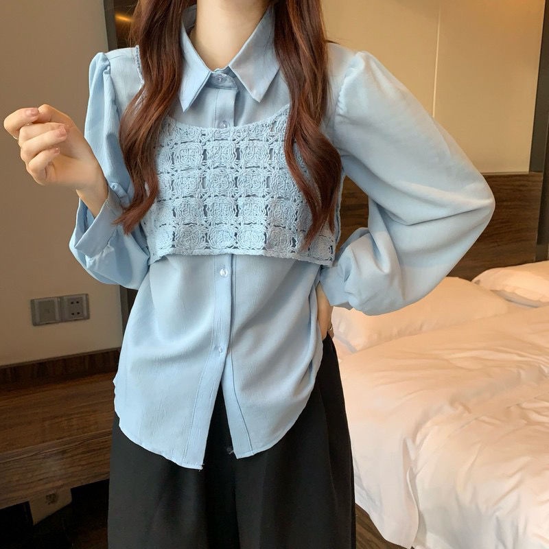 Set Áo Voan Tay Phồng + Áo Hai Dây Và Quần Ngắn Thời Trang Nữ Tính