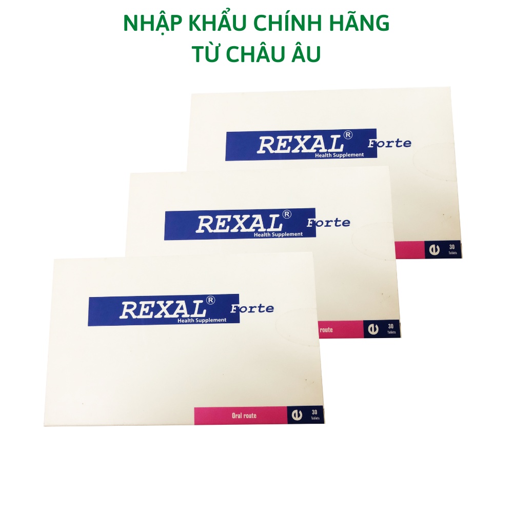 Combo 3 hộp thực phẩm hỗ trợ sức khỏe REXAL FORTE nhập khẩu từ Châu Âu