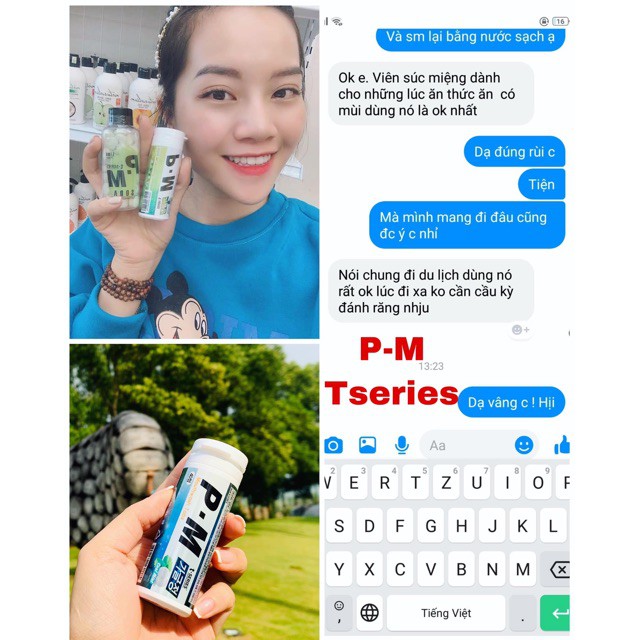 ( Hàng chính hãng)  Viên Súc Miệng P-M Tseries chuyên gia giúp hơi thở thơm mát và khoang miệng sạch sẽ lên đến 8h