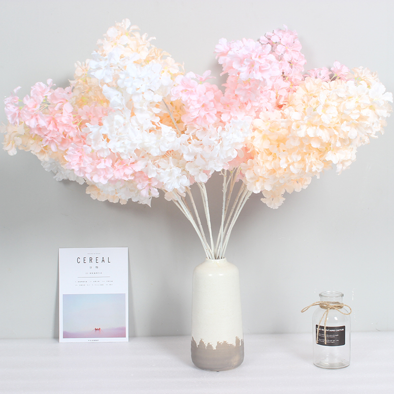 1 Cành Hoa Giả 90cm Trang Trí Nội Thất