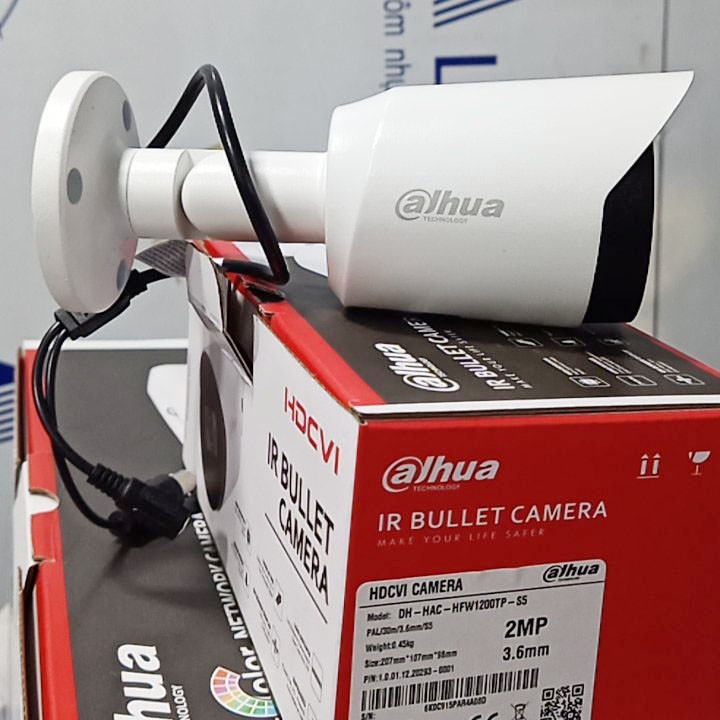 Camera an ninh Dahua HAC HFW 1200TP S4 thân dài 2.0 Tích hợp chống ngược sáng,chống nước,hình ảnh Full HD- BH 24 THÁNG