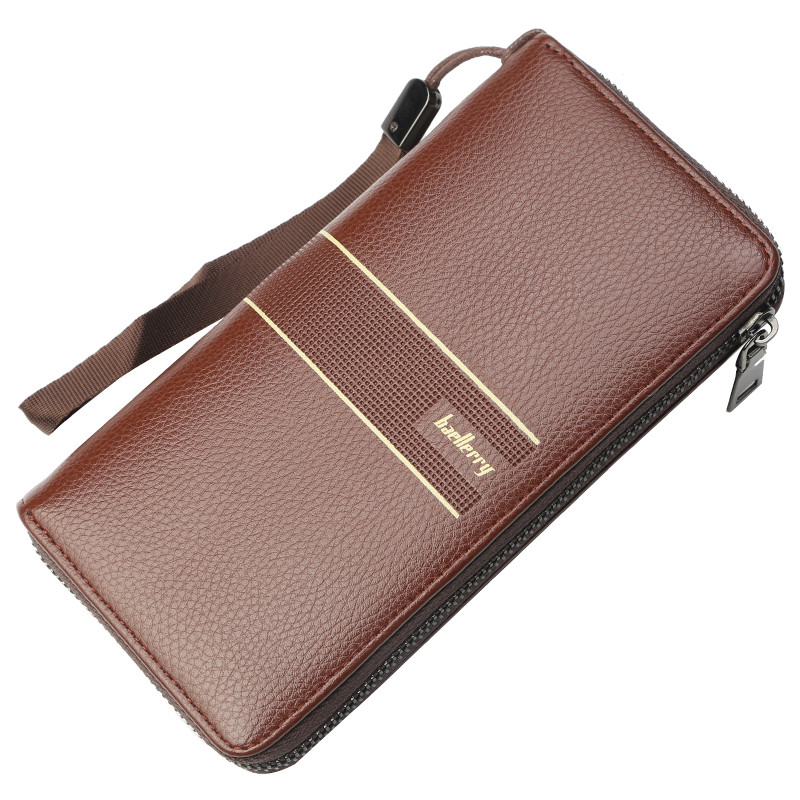 「COD」Baellerry Men's Clutch Bag Business Casual Multi-card Zipper Wallet