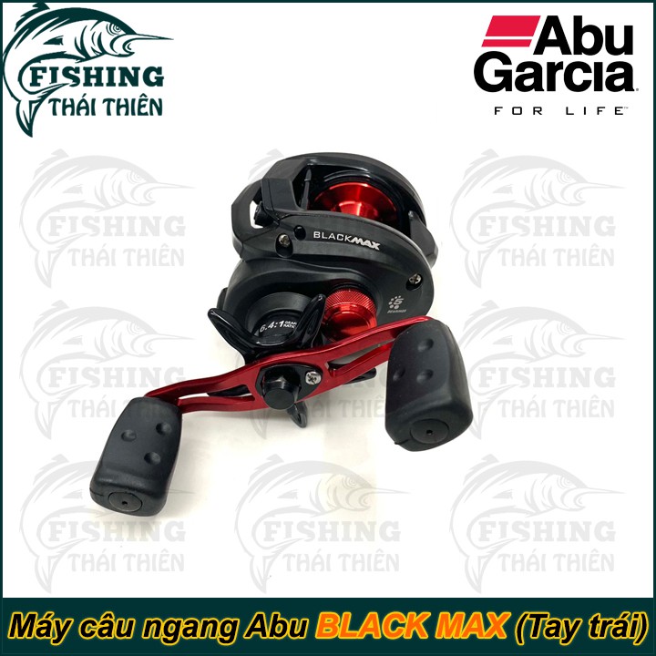 Máy Câu Ngang Abu Black Max 6.4:1 Tay Quay Trái Dùng Cho Cần Máy Ngang Câu Lure