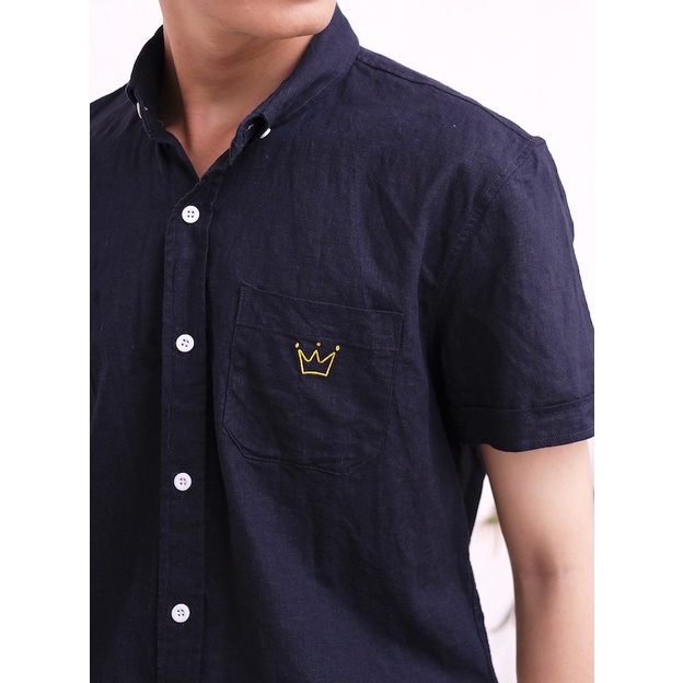 Áo sơ mi nam King Crown - vải linen cao cấp - chính hãng Hayho Concept