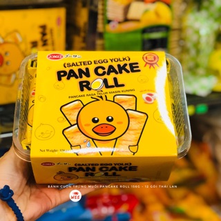 [ Có sẵn ] Bánh ốc quế trứng muối vịt vàng Pancake Thái Lan