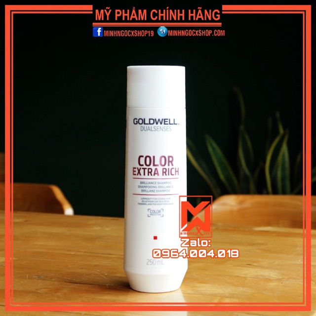 Dầu gội xả giữ màu nhuộm GOLDWELL - Color Extra Rich Brilliance 250ml+200ml chính hãng