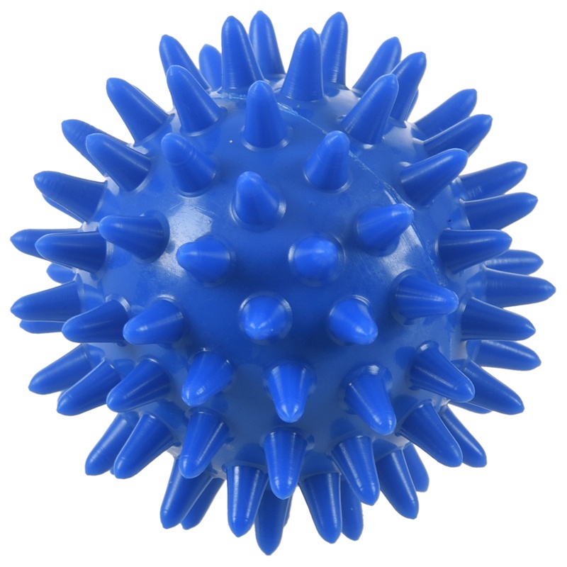 1pc Spikey Bóng Massage mềm cho bàn chân lòng bàn tay Cánh tay cổ trở lại màu xanh lam 5.5CM