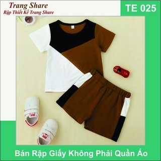 Rập Giấy Bộ Bé Trai TE025