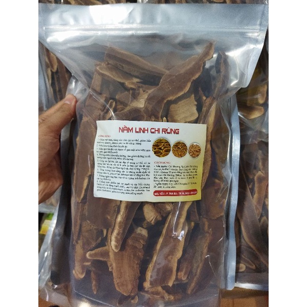 1kg Nấm linh chi rừng xắt lát  và nguyên miếng chuẩn rừng