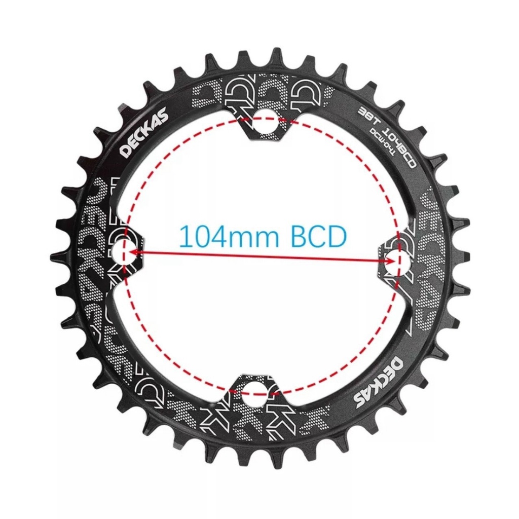 Đĩa Deckas Round BCD104 36T/38T