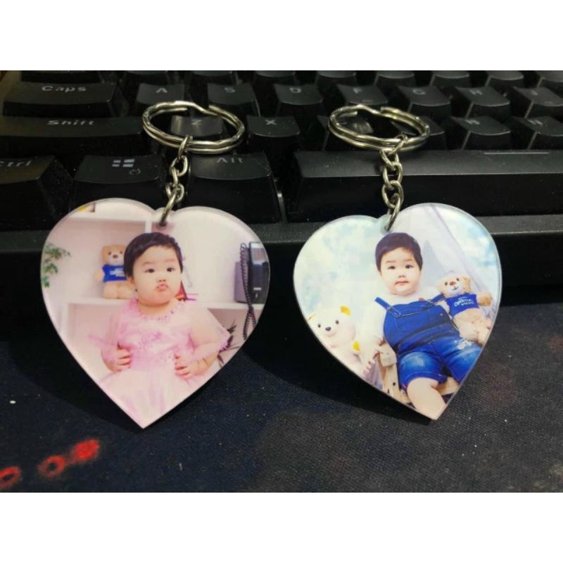 Móc khóa chibi cắt siêu cute in ảnh theo yêu cầu