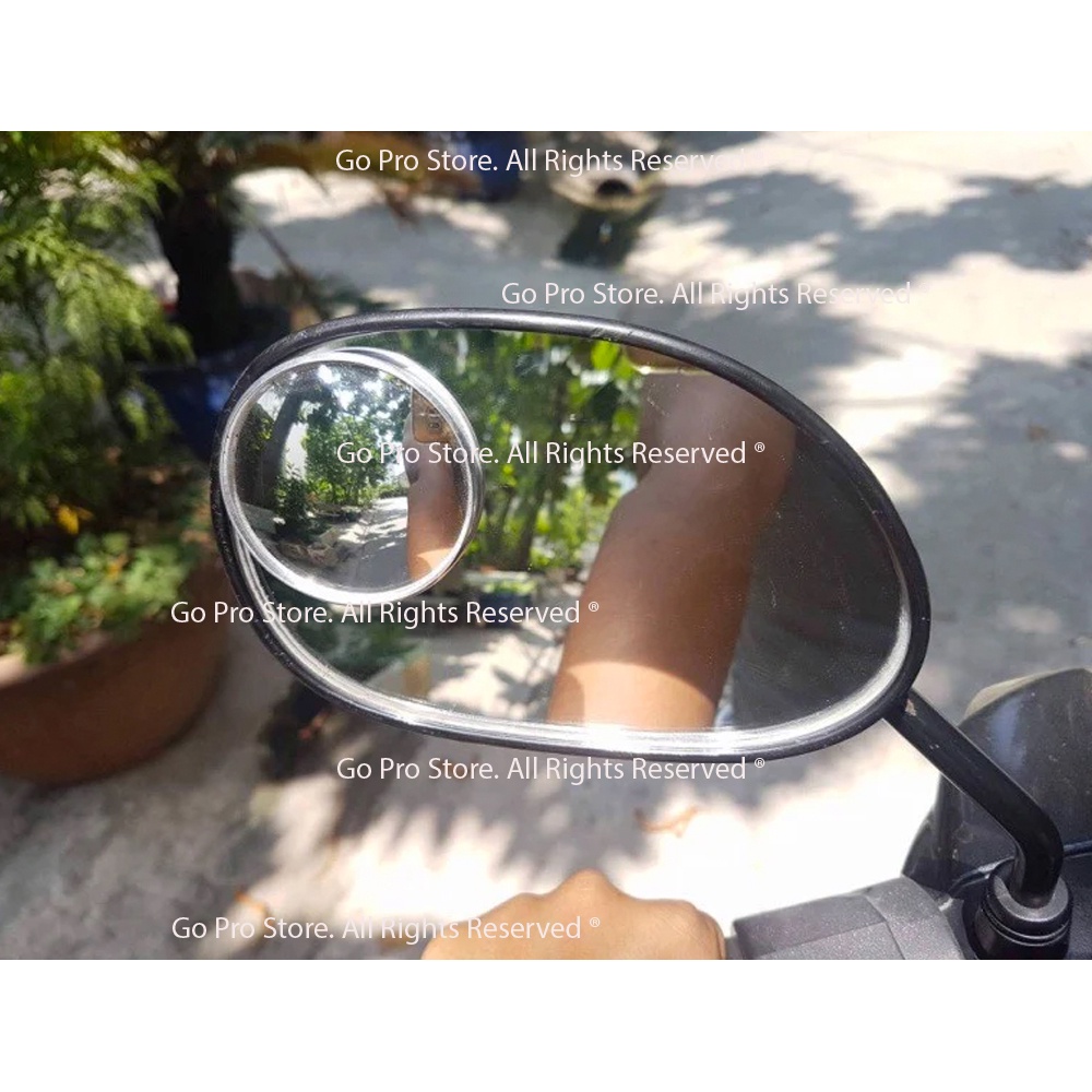 Bộ 02 Gương Cầu Lồi Xóa Điểm Mù Xe Máy, Ô tô