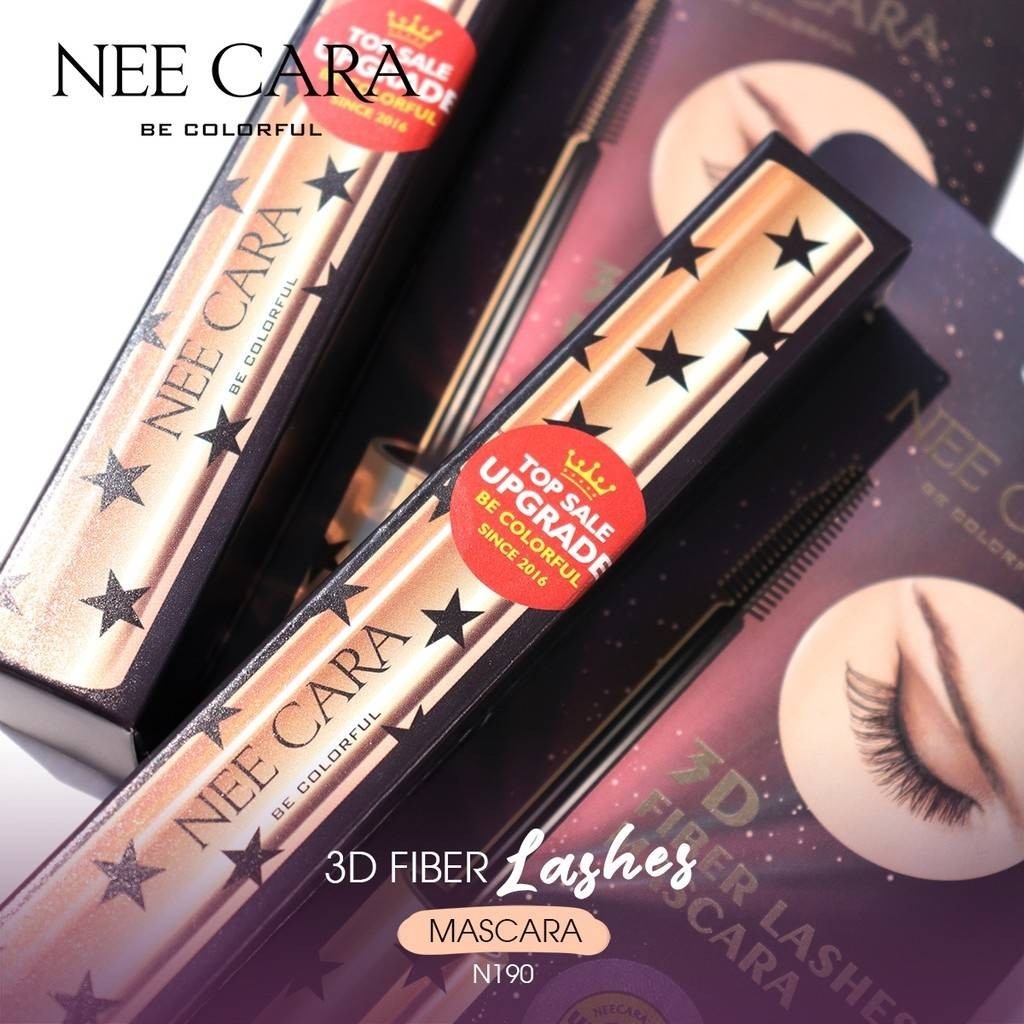 Mascara Bán Chạy Hàng Đầu Nee Cara 3D Fiber Lashes Mascara N190