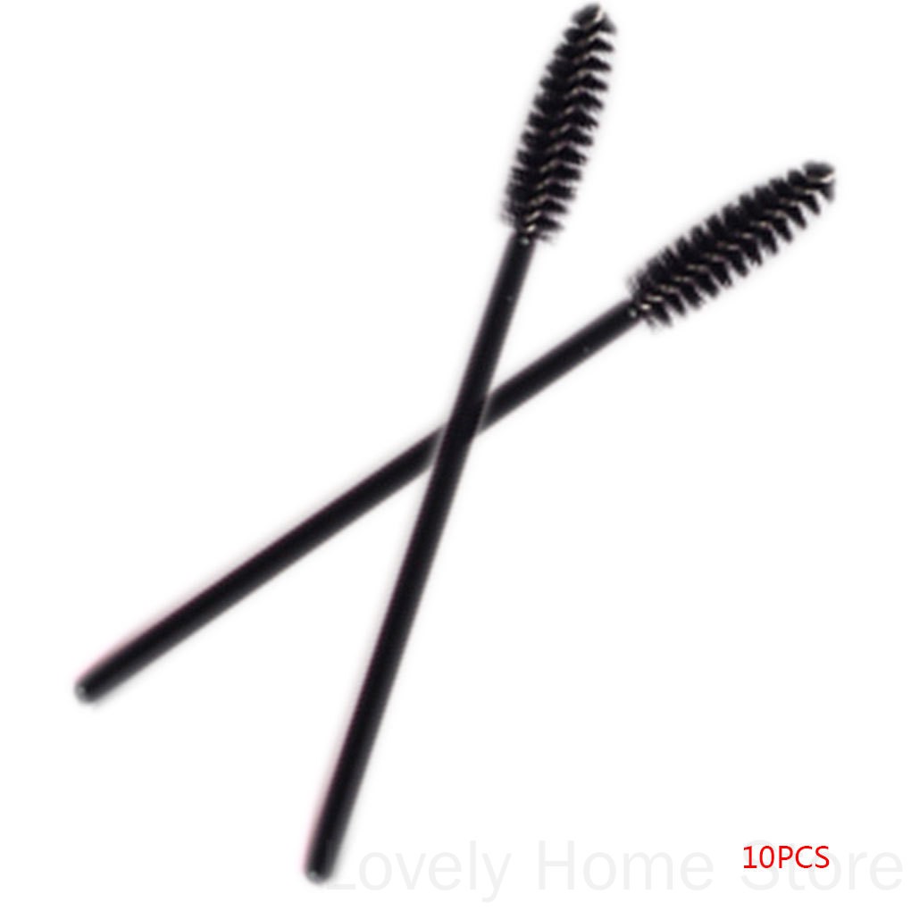 (Hàng Mới Về) Bộ 10 Cọ Chuốt Mascara Mini Chăm Sóc Tạo Kiểu Lông Mi