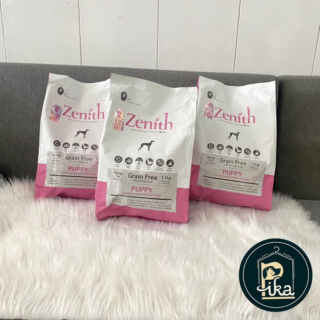 Thức ăn hạt mềm xuất xứ Hàn Quốc ZENITH PUPPY, ADULT - Pika Petshop