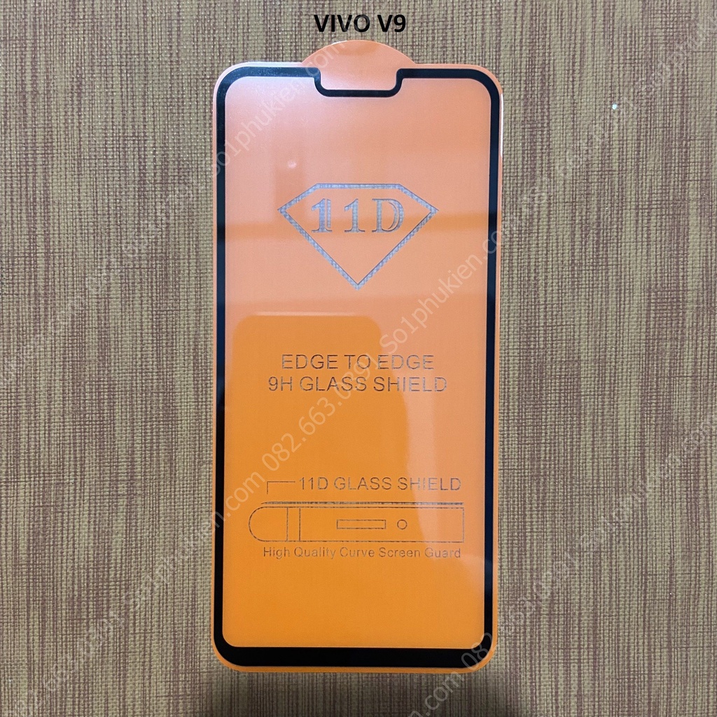 Kính cường lực Vivo V9/ V9 youth Full màn hình 5D/9D/10D đẹp chuẩn
