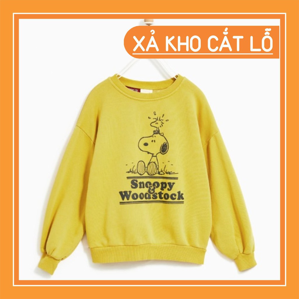 Áo nỉ Zara hoạ tiết snoopy cho bé trai/bé gái